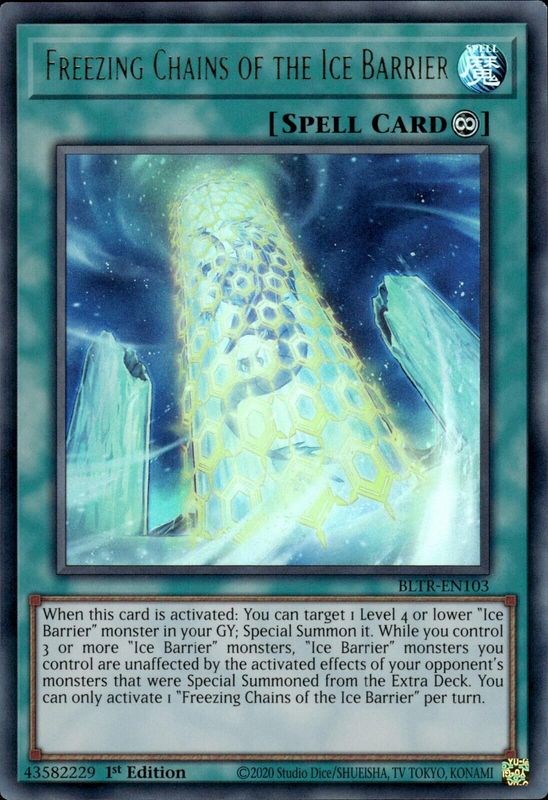 Freezing Chains of the Ice Barrier - BLTR-EN103 - Ultra Rare