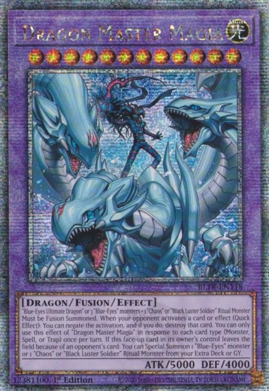 Dragon Master Magia (Quarter Century Secret Rare) - BLTR-EN118 - Quarter Century Secret Rare