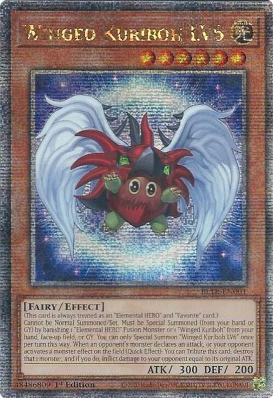 Winged Kuriboh LV6 (Quarter Century Secret Rare) - BLTR-EN001 - Quarter Century Secret Rare