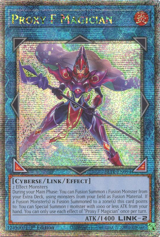 Proxy F Magician (Quarter Century Secret Rare) - BLTR-EN094 - Quarter Century Secret Rare