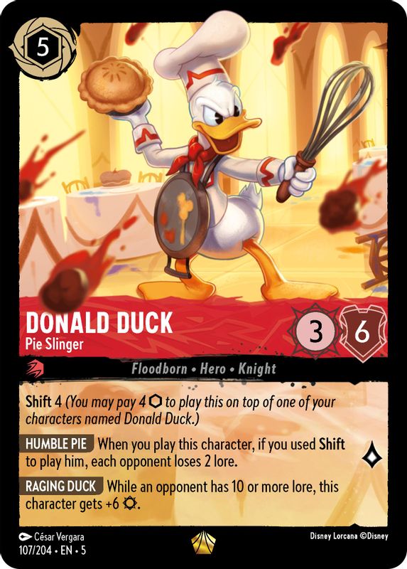 Donald Duck - Pie Slinger - 107/204 - Legendary
