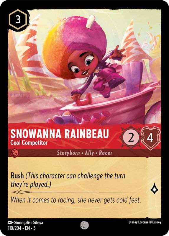 Snowanna Rainbeau - Cool Competitor - 110/204 - Common