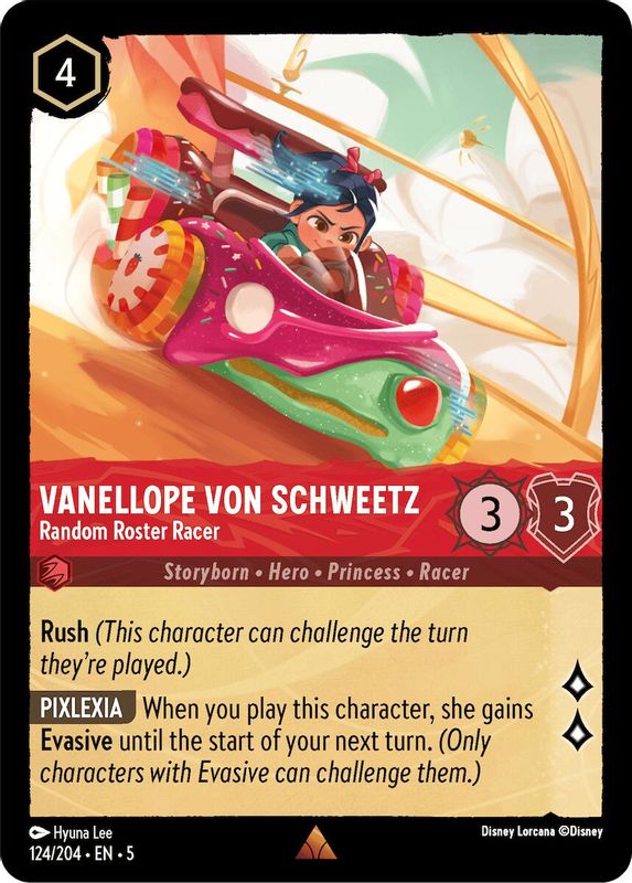 Vanellope von Schweetz - Random Roster Racer - 124/204 - Rare