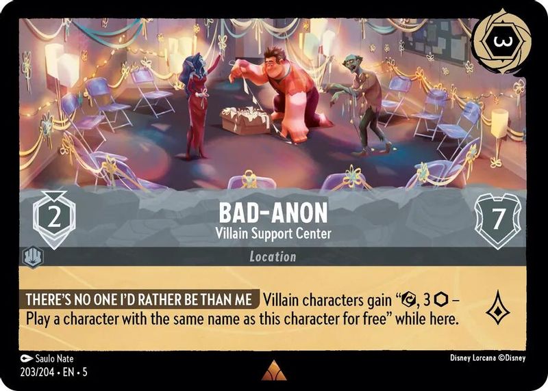 Bad-Anon - Villain Support Center - 203/204 - Rare