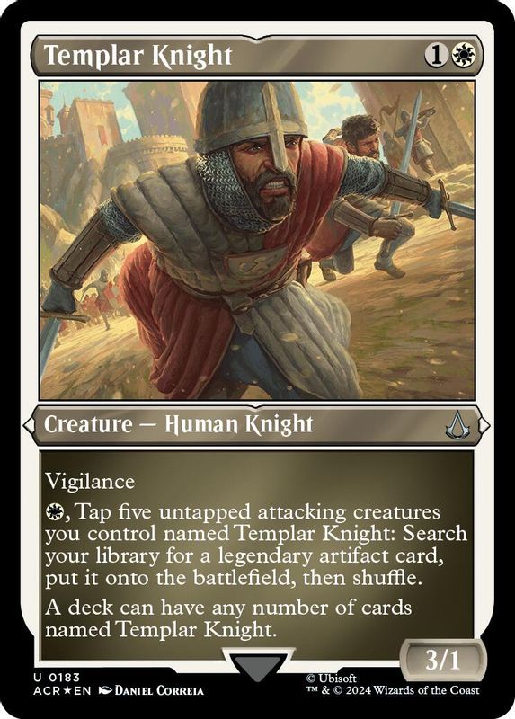 Templar Knight (Foil Etched) - 183 - Uncommon