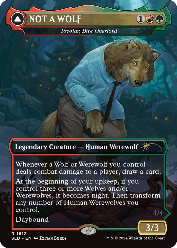 NOT A WOLF - Tovolar, Dire Overlord - 1612 - Rare