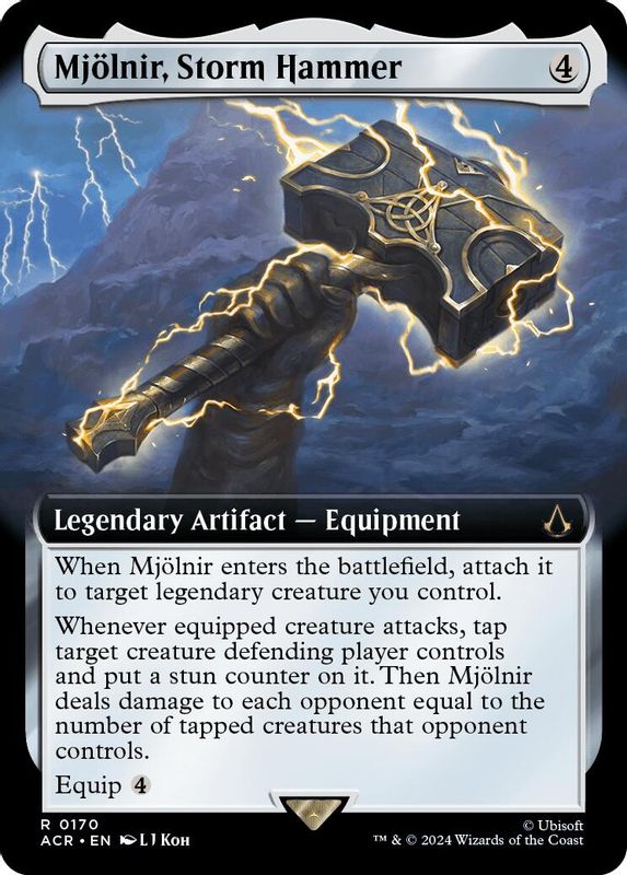 Mjolnir, Storm Hammer (Extended Art) - 170 - Rare