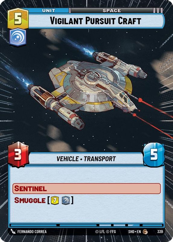 Vigilant Pursuit Craft (Hyperspace) - 339 - Common