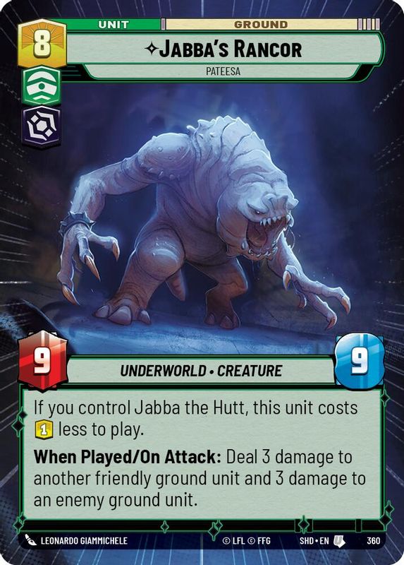 Jabba's Rancor - Pateesa (Hyperspace) - 360 - Uncommon