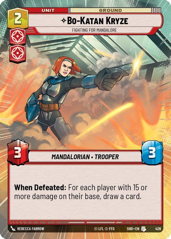 Bo-Katan Kryze - Fighting For Mandalore (Hyperspace) - 426 - Uncommon