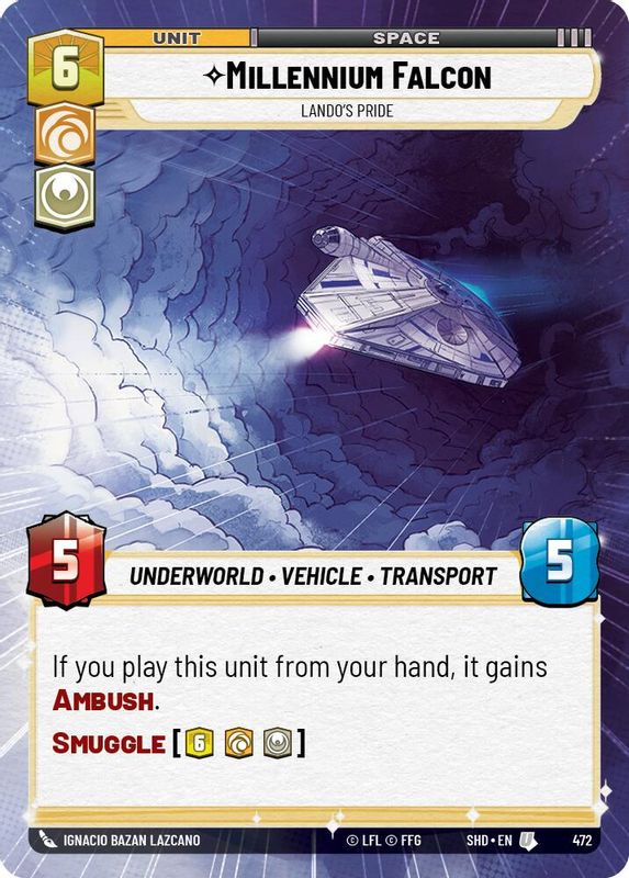 Millennium Falcon - Lando's Pride (Hyperspace) - 472 - Uncommon