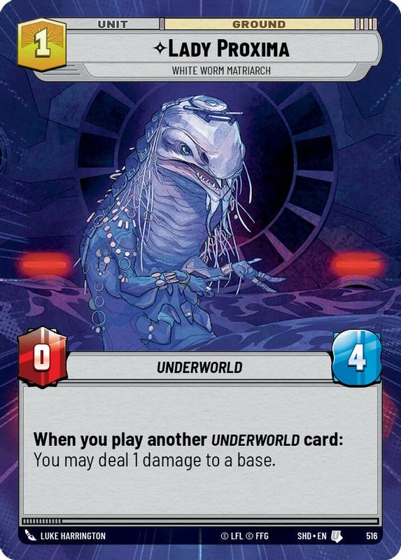 Lady Proxima - White Worm Matriarch (Hyperspace) - 516 - Uncommon