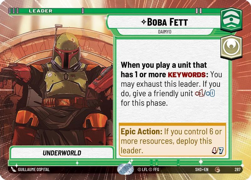 Boba Fett - Daimyo (Hyperspace) - 287 - Common