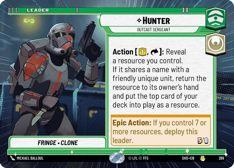 Hunter - Outcast Sergeant (Hyperspace) - 288 - Rare