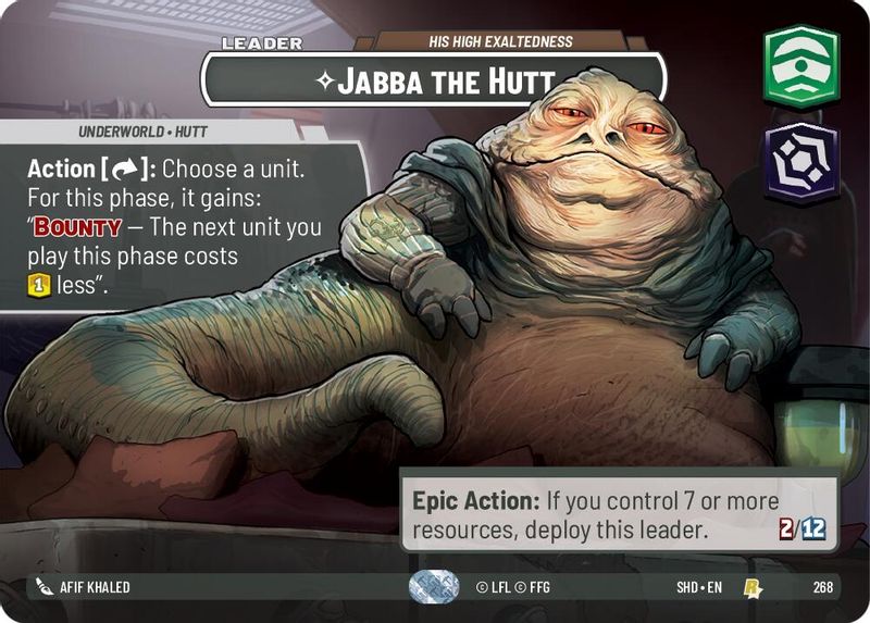 Jabba the Hutt - His High Exaltedness (Showcase) - 268 - Rare