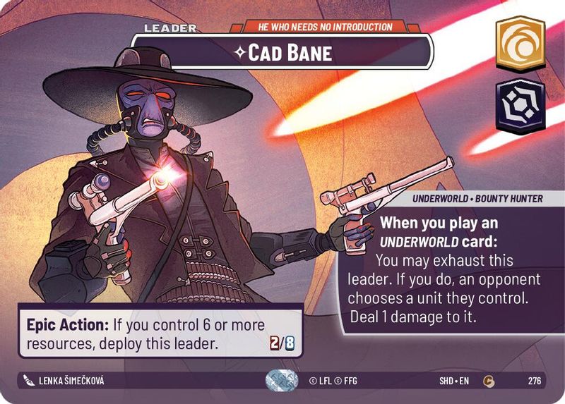 Cad Bane - He Who Needs No Introduction (Showcase) - 276 - Common