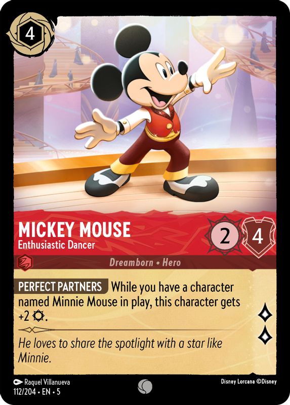 Mickey Mouse - Enthusiastic Dancer - 112/204 - Common