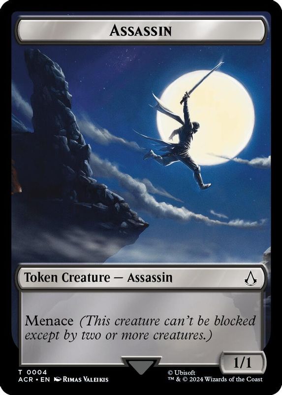 Assassin // Treasure Double-Sided Token - 4 // 6 - Token