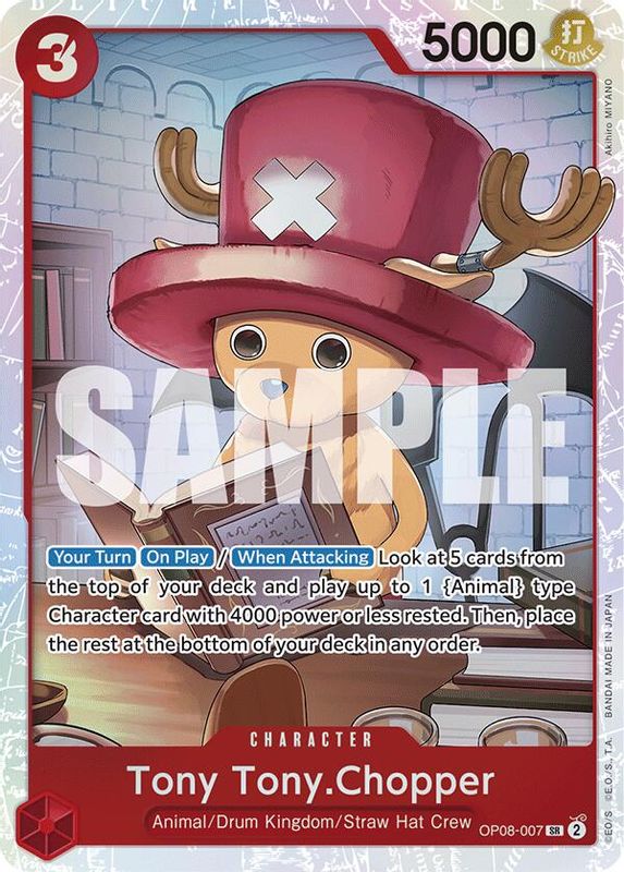 Tony Tony.Chopper (007) - OP08-007 - Super Rare