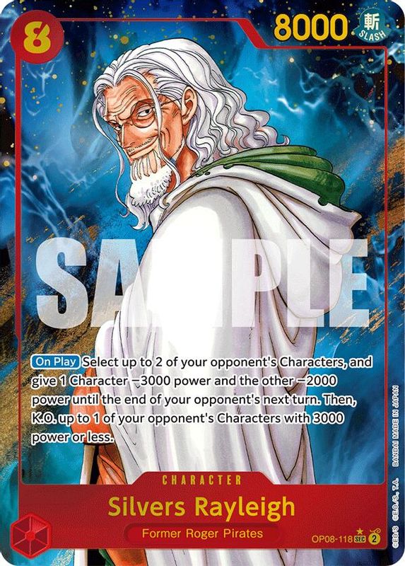 Silvers Rayleigh (Parallel) - OP08-118 - Secret Rare