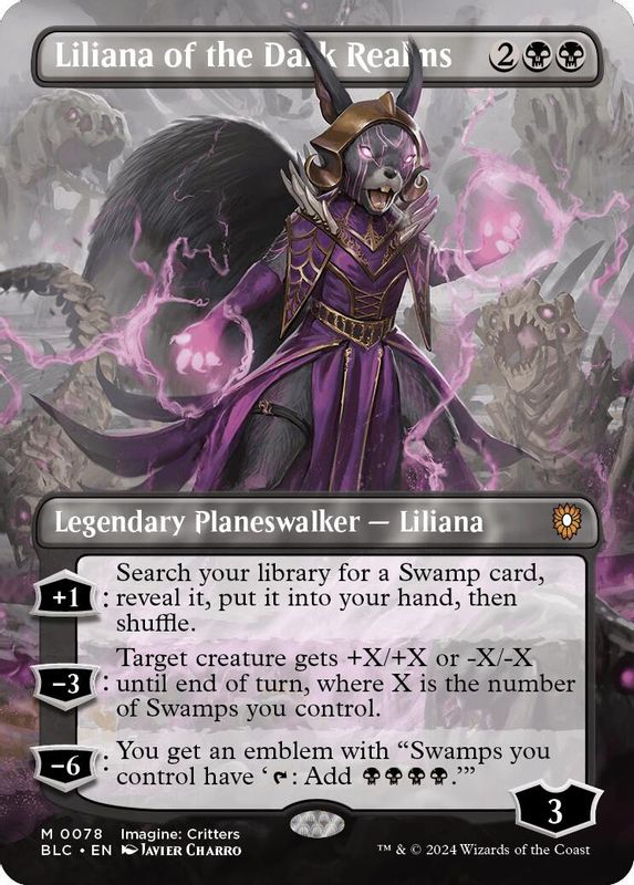 Liliana of the Dark Realms (Borderless) - 78 - Mythic