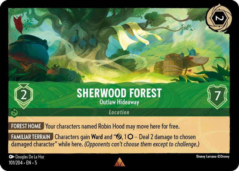 Sherwood Forest - Outlaw Hideaway - 101/204 - Rare