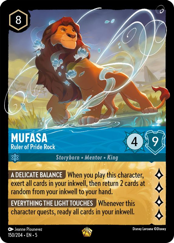 Mufasa - Ruler of Pride Rock - 150/204 - Legendary