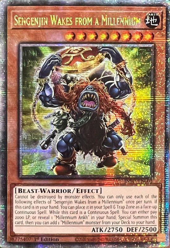 Sengenjin Wakes from a Millennium (Quarter Century Secret Rare) - INFO-EN001 - Quarter Century Secret Rare