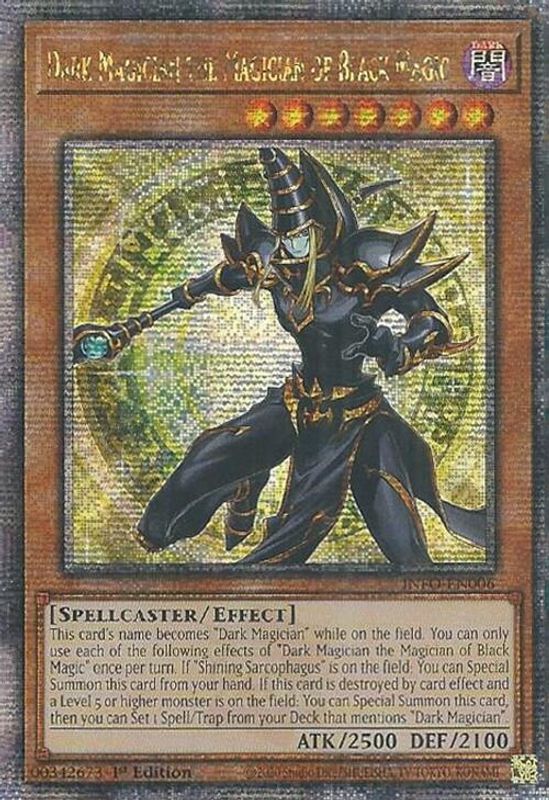 Dark Magician the Magician of Black Magic (Quarter Century Secret Rare) - INFO-EN006 - Quarter Century Secret Rare