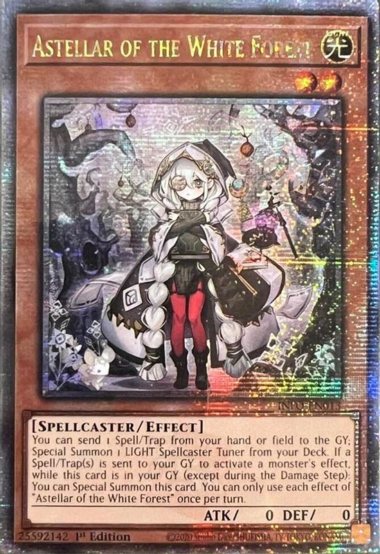 Astellar of the White Forest (Quarter Century Secret Rare) - INFO-EN013 - Quarter Century Secret Rare