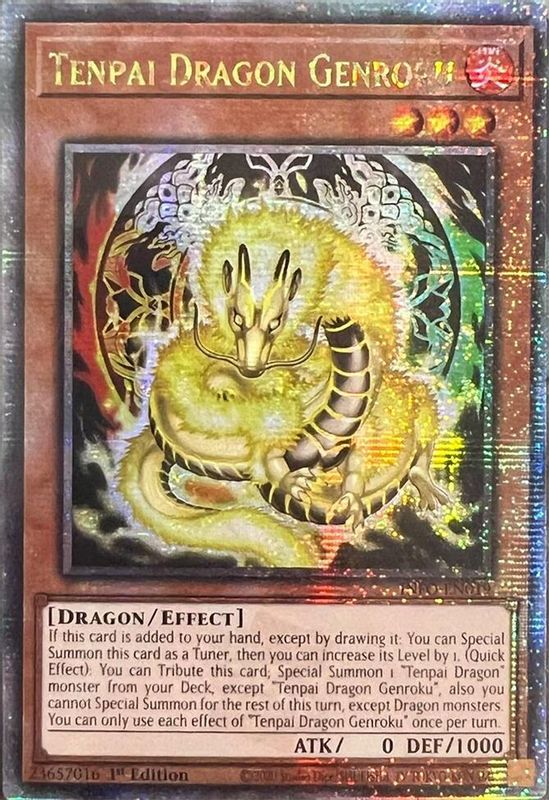 Tenpai Dragon Genroku (Quarter Century Secret Rare) - INFO-EN019 - Quarter Century Secret Rare