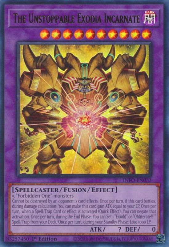 The Unstoppable Exodia Incarnate - INFO-EN033 - Ultra Rare