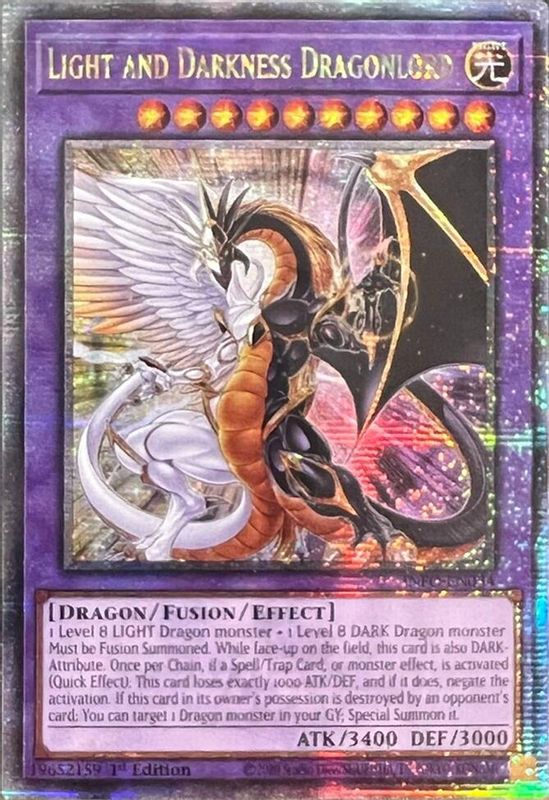 Light and Darkness Dragonlord (Quarter Century Secret Rare) - INFO-EN034 - Quarter Century Secret Rare