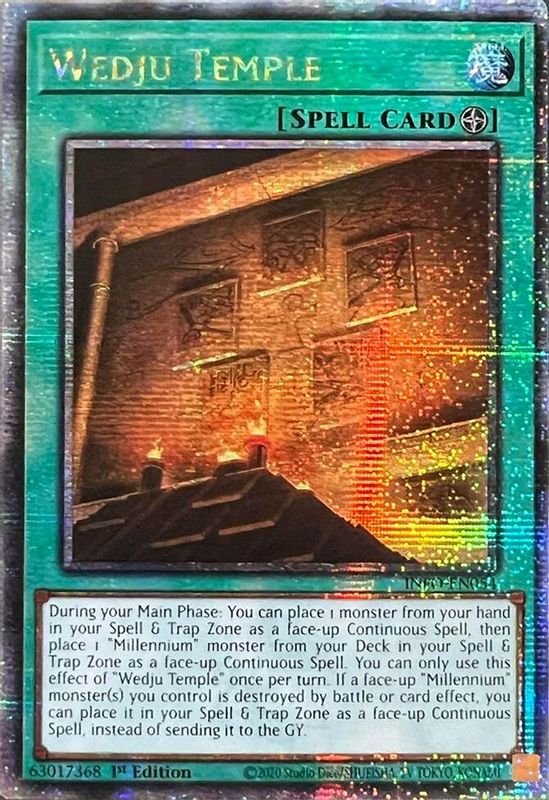 Wedju Temple (Quarter Century Secret Rare) - INFO-EN054 - Quarter Century Secret Rare