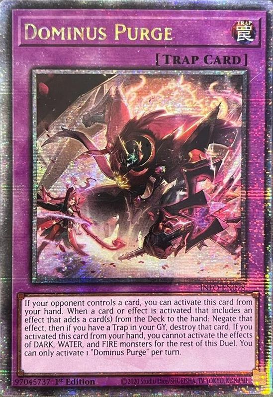 Dominus Purge (Quarter Century Secret Rare) - INFO-EN078 - Quarter Century Secret Rare