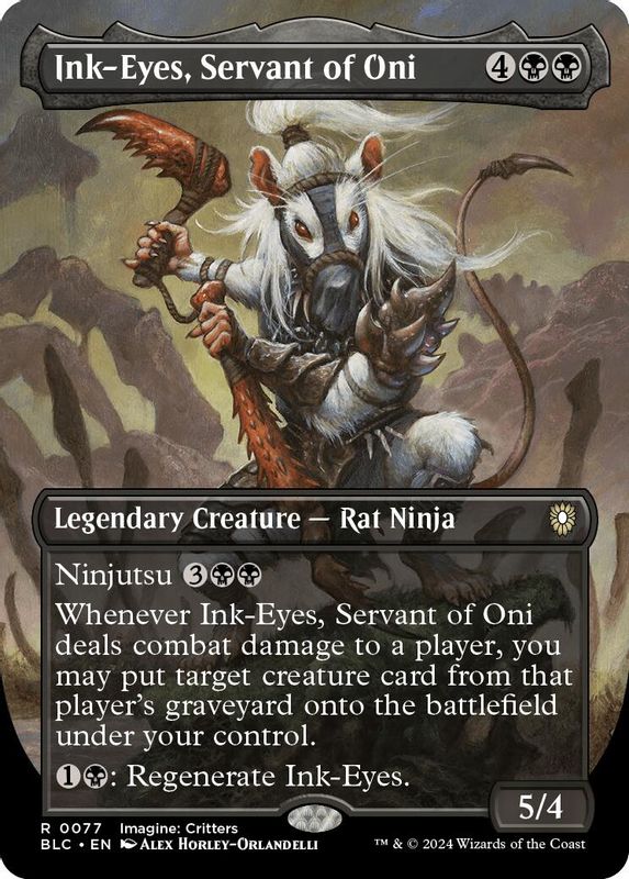 Ink-Eyes, Servant of Oni (Borderless) - 77 - Rare