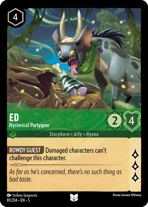 Ed - Hysterical Partygoer - 81/204 - Uncommon