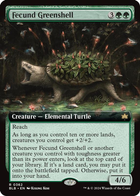 Fecund Greenshell (Extended Art) - 362 - Rare