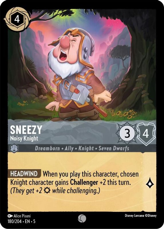 Sneezy - Noisy Knight - 180/204 - Common