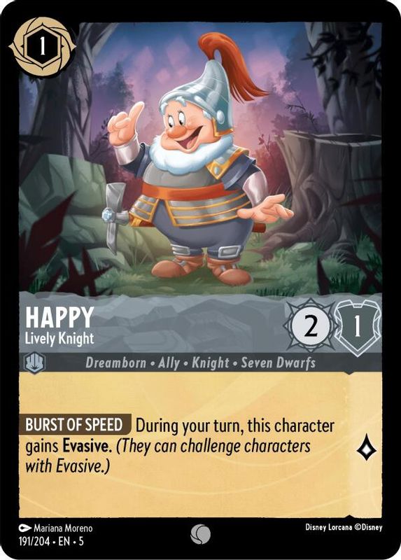 Happy - Lively Knight - 191/204 - Common