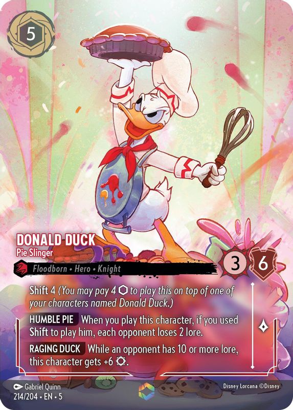 Donald Duck - Pie Slinger (Enchanted) - 214/204 - Enchanted