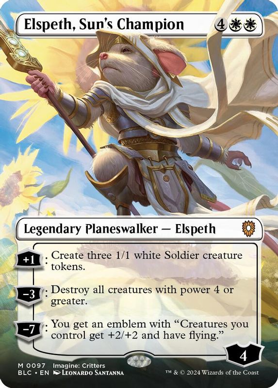 Elspeth, Suns Champion (Borderless) - 97 - Mythic