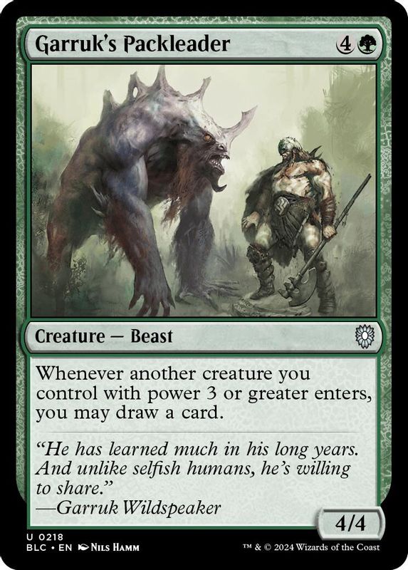 Garruk's Packleader - 218 - Uncommon