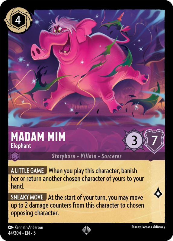 Madam Mim - Elephant - 44/204 - Super Rare