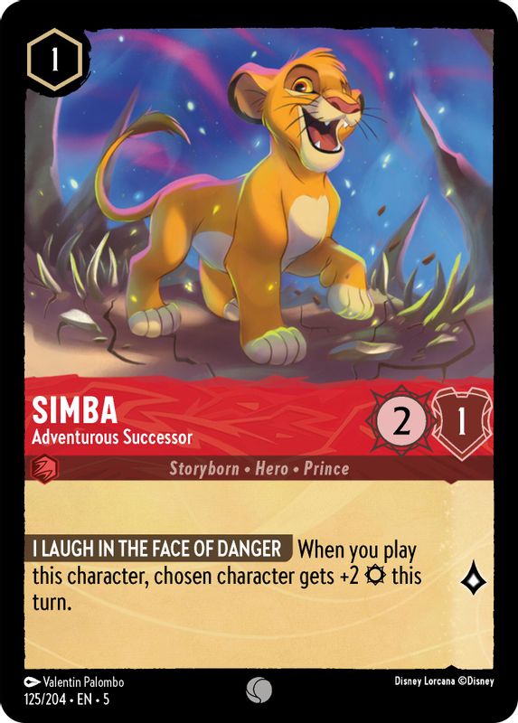 Simba - Adventurous Successor - 125/204 - Common