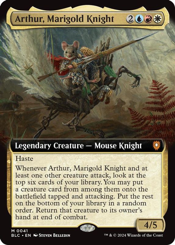 Arthur, Marigold Knight (Extended Art) - 41 - Mythic