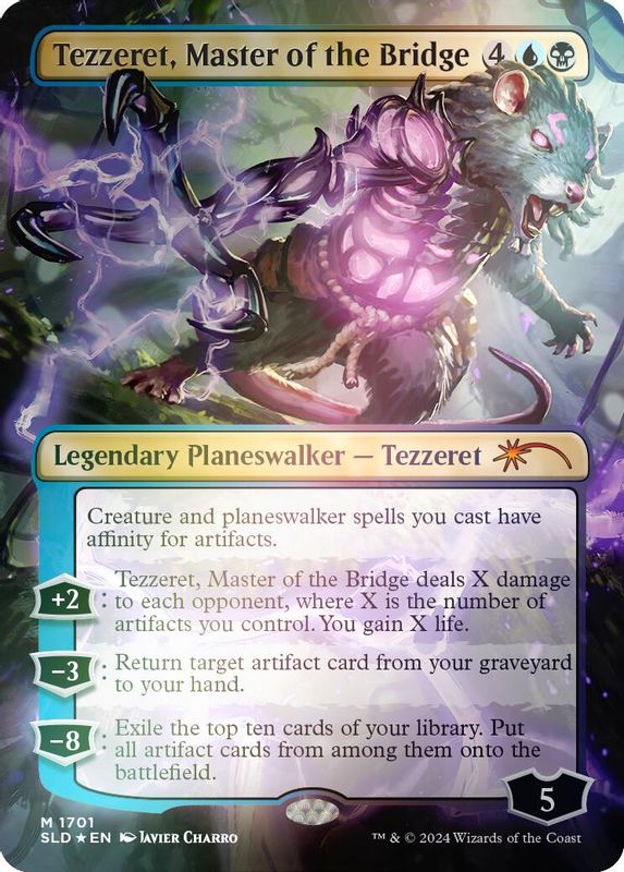 Tezzeret, Master of the Bridge (Rainbow Foil) - 1701 - Mythic