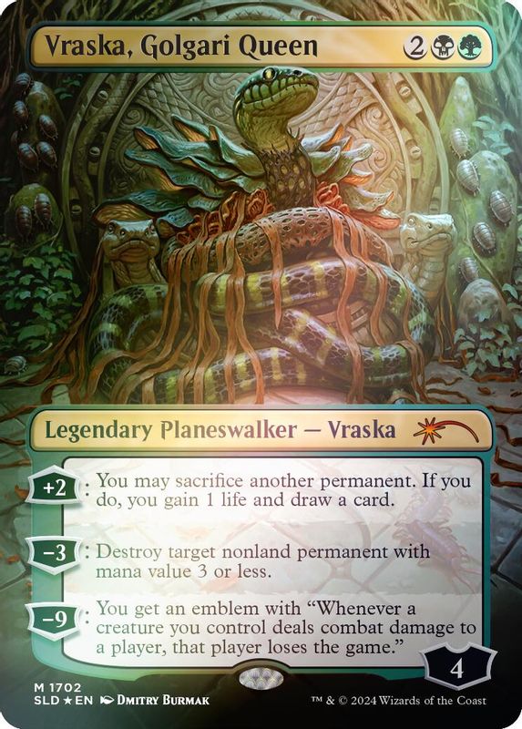 Vraska, Golgari Queen (1702) (Rainbow Foil) - 1702 - Mythic