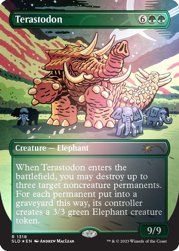 Terastodon (Rainbow Foil) - 1318 - Rare