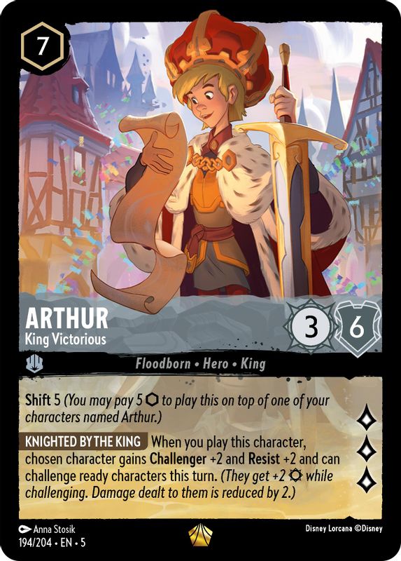 Arthur - King Victorious - 194/204 - Legendary